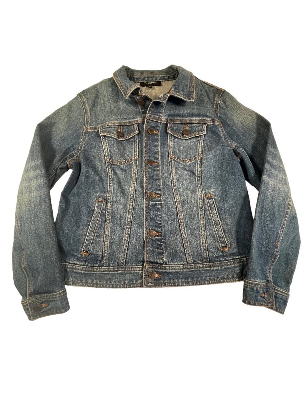 Talbots Petite Medium Denim Jacket Classic Blue Jean